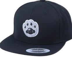 Snapback-Kiddo Cap Kids Cat Paw Applique Black Snapback -