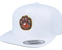 Fashion Kiddo Cap Kids Cat Paw Applique White Snapback -