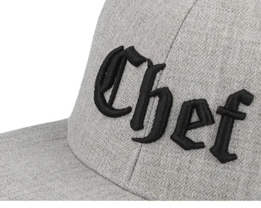 Fashion Kiddo Cap Kids Chef Old English 3d Heather Snapback - Grey