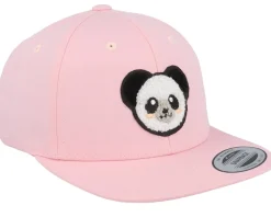 Online Kiddo Cap Kids Chenille Panda Patch Pink Snapback -
