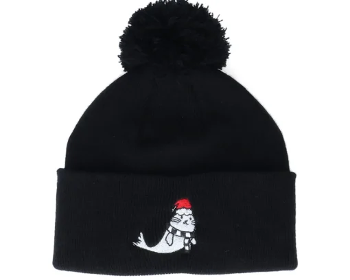 Sale Ho-Ho-Hats Kids Christmas Seal Black Pom - Iconic