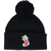 Sale Ho-Ho-Hats Kids Christmas Sock Gift Black Pom Pom Beanie - Iconic