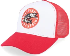 Online Skillfish Kids Cirkel Grisjävel Classic Red/White Trucker -
