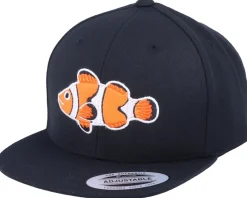 Kids-Kiddo Cap Kids Clown Fish Black Snapback -
