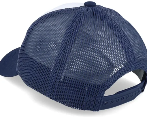 Discount Kiddo Cap Kids Colorful Zebra Patch White/Navy Trucker -