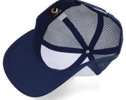 Discount Kiddo Cap Kids Colorful Zebra Patch White/Navy Trucker -