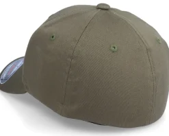 Clearance Kiddo Cap Kids Concrete Mixer Truck Olive Flexfit -