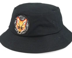 Buckets-Kiddo Cap Kids Cool Fox Black Bucket -
