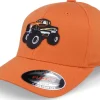 Sale Kiddo Cap Kids Cool Monster Truck Orange Flexfit -