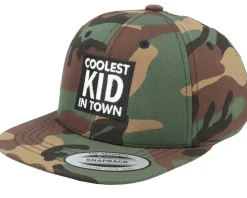Kids-Kiddo Cap Kids Coolest Kid In Town Camo Snapback -