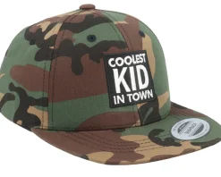 Kids-Kiddo Cap Kids Coolest Kid In Town Camo Snapback -