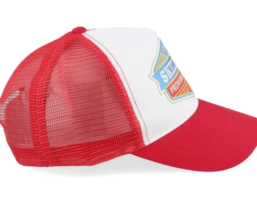 Kids-Skillfish Kids Crimsonwave Logo Classic Red/White Trucker -