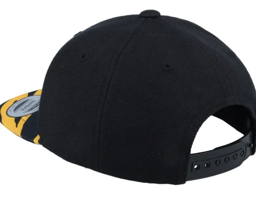 Kids-Kiddo Cap Kids Cute Baby Tiger Black Snapback -
