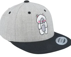 Kids-Kiddo Cap Kids Cute Bear Black/Grey Snapback -