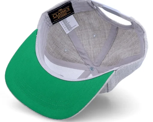 Hot Kiddo Cap Kids Cute Dino Heather Grey Snapback -