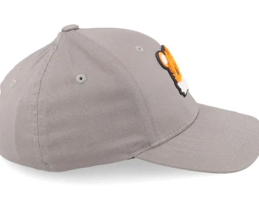 Fashion Kiddo Cap Kids Cute Tiger Chenille Grey Flexfit -
