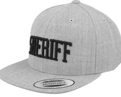 Snapback-Kiddo Cap Kids 3D Sheriff Heather Grey Snapback -