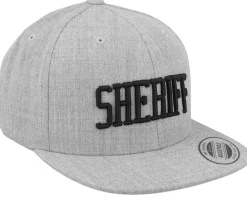 Snapback-Kiddo Cap Kids 3D Sheriff Heather Grey Snapback -