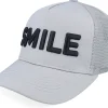 Kids-Kiddo Cap Kids 3d Smile Light Grey A-Frame Trucker -