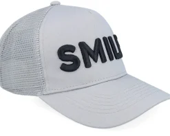 Kids-Kiddo Cap Kids 3d Smile Light Grey A-Frame Trucker -
