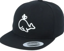 Snapback-Kiddo Cap Kids 3D Whale Black Snapback -