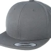 Blanks-Yupoong Kids Dark Snapback - Grey