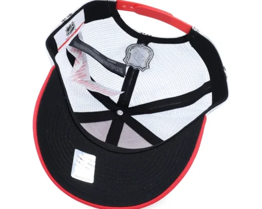 Kids-Outerstuff Kids Detroit Wings Lockup Meshback /White Trucker - Red