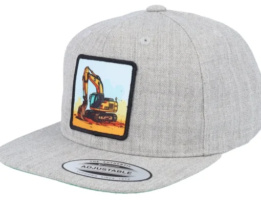 New Kiddo Cap Kids Digger Grey Snapback -
