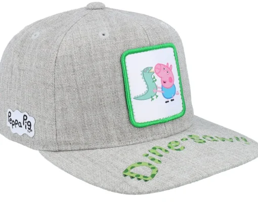 Snapback-Peppa Pig Kids Dine-saw George Patch Heather Grey Snapback -