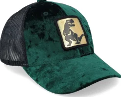 Kids-Calza Pennello Kids Dino Gold Patch Velvet Green/Black Trucker -