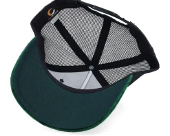 Velvet Caps | Kids-Calza Pennello Kids Dino Gold Patch Velvet Green/Black A-Frame Trucker -