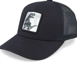 Trucker-Kiddo Cap Kids Dino Silver Patch Black Trucker -