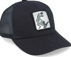 Trucker-Kiddo Cap Kids Dino Silver Patch Black Trucker -
