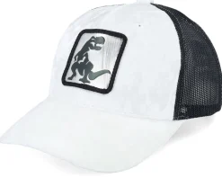 Trucker-Calza Pennello Kids Dino Silver Patch Velvet White/Black Trucker -