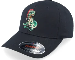 Flexfit-Ho-Ho-Hats Kids Dino T-rex Santa Black Flexfit - Kiddo Cap