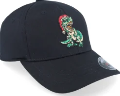 Flexfit-Ho-Ho-Hats Kids Dino T-rex Santa Black Flexfit - Kiddo Cap