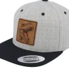 Clearance Kiddo Cap Kids Dinosaur T-rex Heather Grey/Black Snapback -