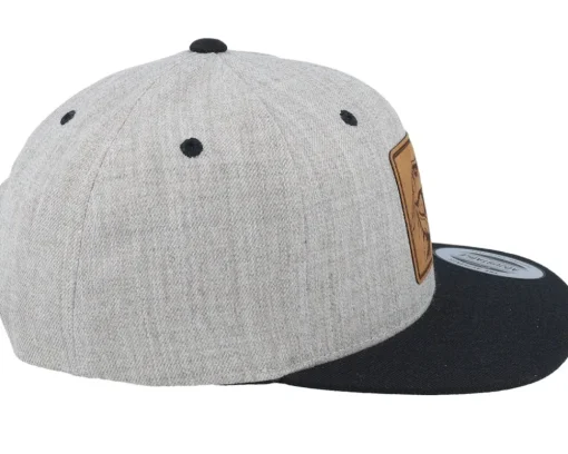 Clearance Kiddo Cap Kids Dinosaur T-rex Heather Grey/Black Snapback -