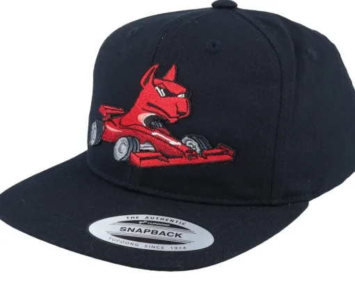 Snapback | Kids-Kiddo Cap Kids Dog Formula 1 Toddler Snapback - Black