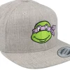 Kids-TMNT Kids Donatello Face Grey Snapback -