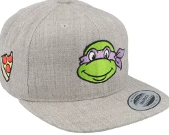 Kids-TMNT Kids Donatello Face Grey Snapback -