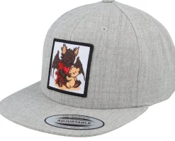 Kids-Kiddo Cap Kids Dragon & Teddy Grey Snapback -