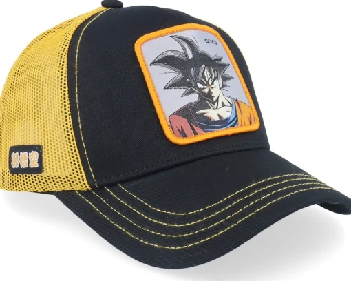 Trucker | Kids-Capslab Kids Dragon Ball Goku Black/Orange A-Frame Trucker -