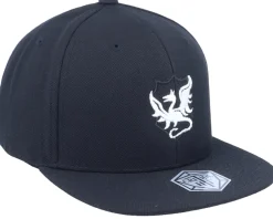 Kids-Kiddo Cap Kids Dragon Fantasy Emblem Black Snapback -