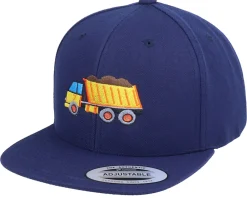 New Kiddo Cap Kids Dump Truck Navy Snapback -