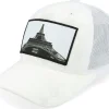 Kids-Calza Pennello Kids Eiffel Tower Velvet Trucker - White