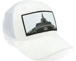 Clearance Calza Pennello Kids Eiffel Tower Velvet Trucker - White