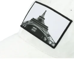 Best Calza Pennello Kids Eiffel Tower Velvet Trucker - White
