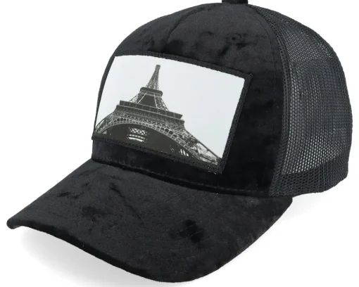 Clearance Calza Pennello Kids Eiffel Tower Velvet Trucker - White