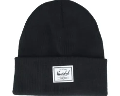 Kids-Herschel Kids Elmer Toddler Beanie Black Cuff -